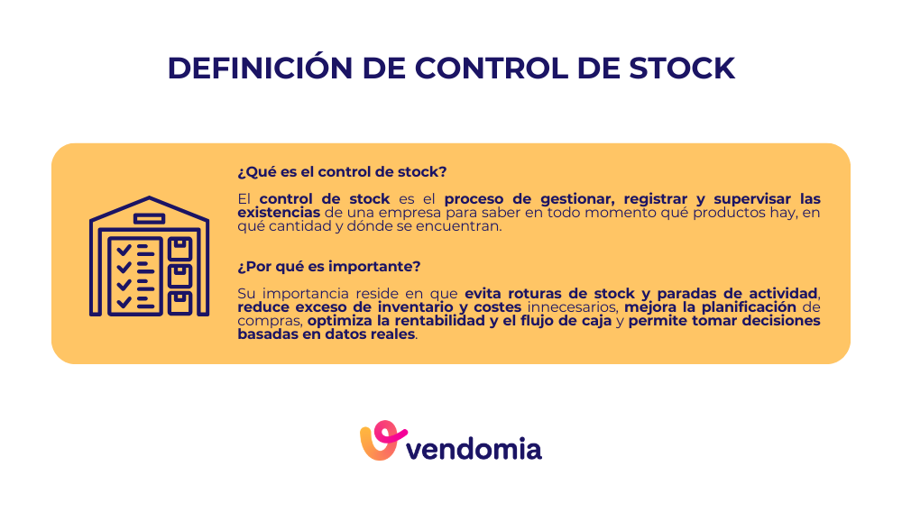 Control de stock: qué es y por qué es importante para la gestión y rentabilidad de una empresa