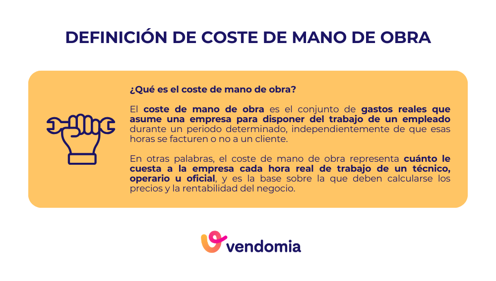 Definición de coste de mano de obra en una empresa de servicios y reformas
