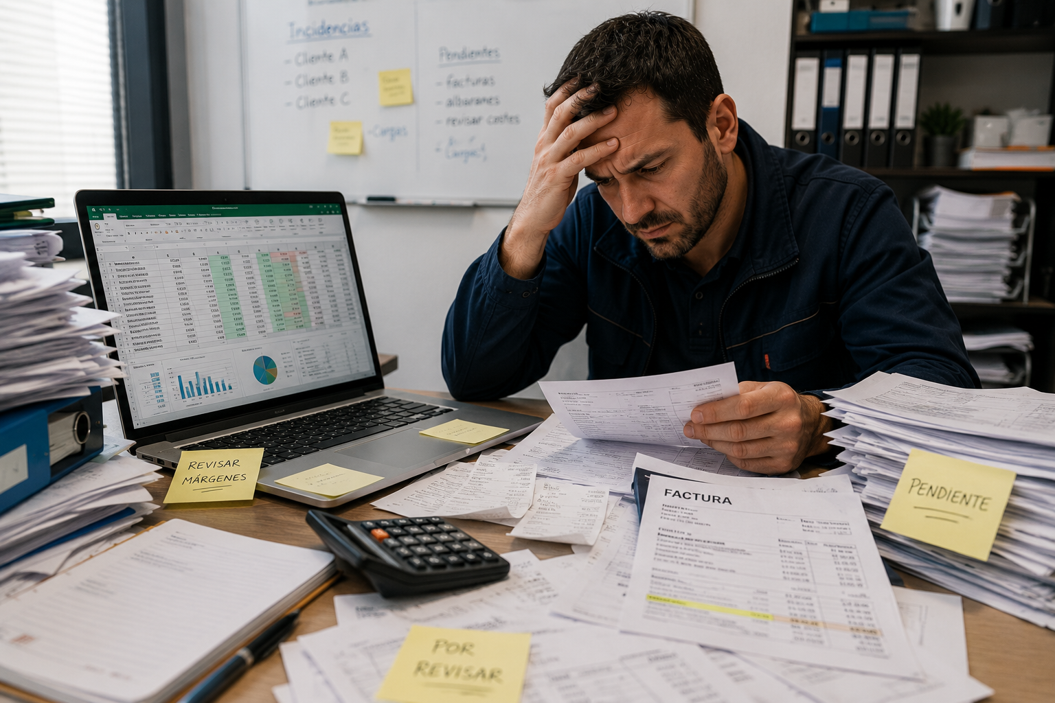 Errores al controlar costes y rentabilidad en mantenimiento con Excel
