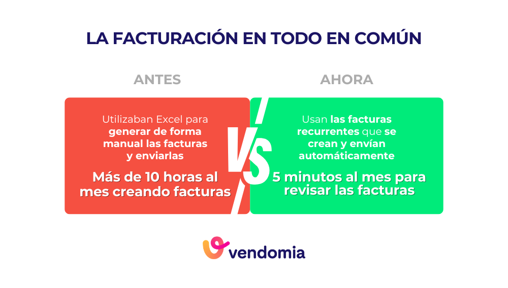 Antes y despues de la facturacion en Todo En Comun, ahora facturas recurrentes