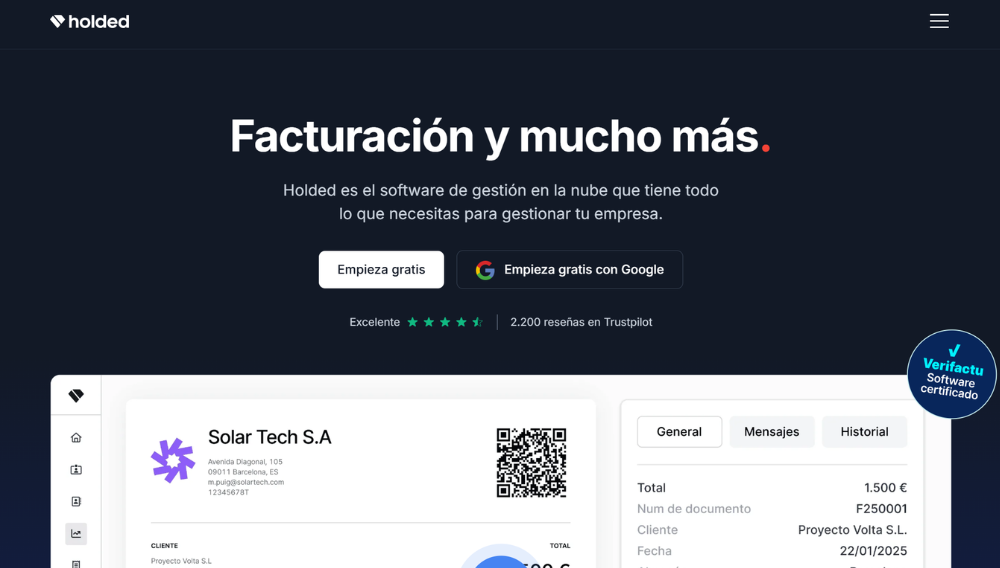 Software de gesti&oacute;n gen&eacute;rico Holded