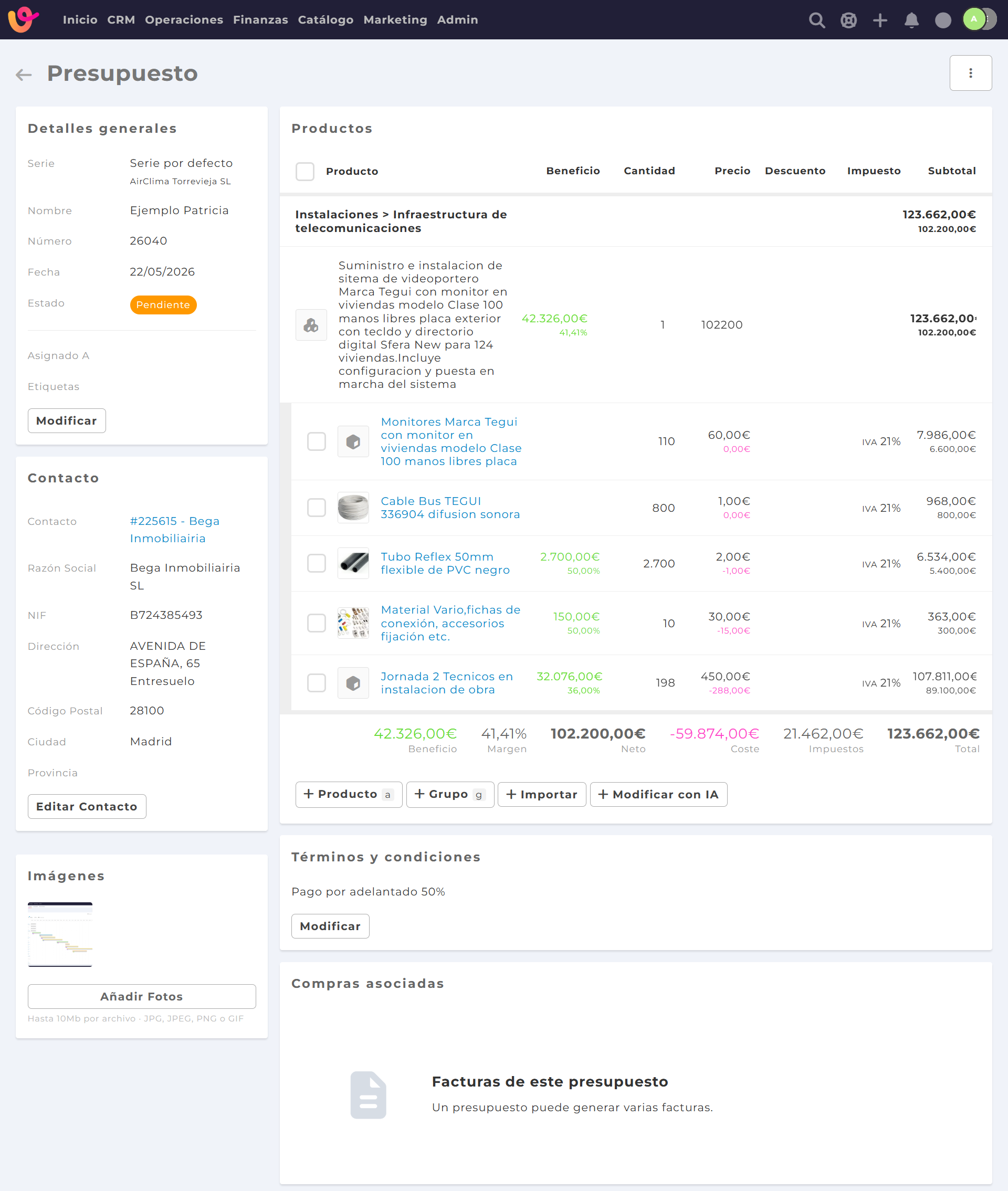 Solicitudes de presupuesto desde formularios web para empresas de reformas e instalaciones