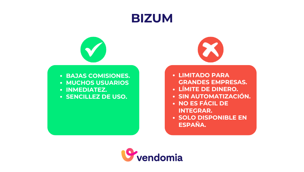 ventajas y desventajas del método de pago con Bizum